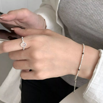 Agate Open Ring -