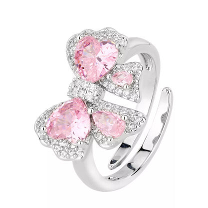 Zircon Bow Bypass Ring -