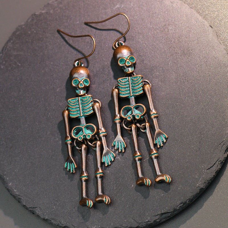 Skeleton Alloy Earrings -