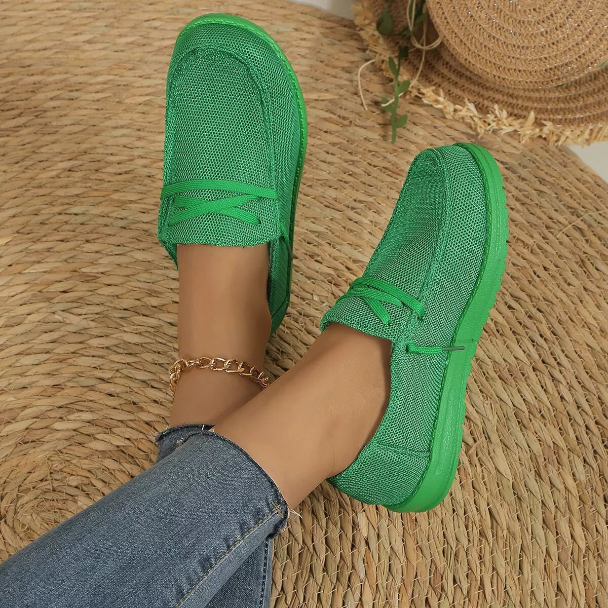 Round Toe Slip-Ons -