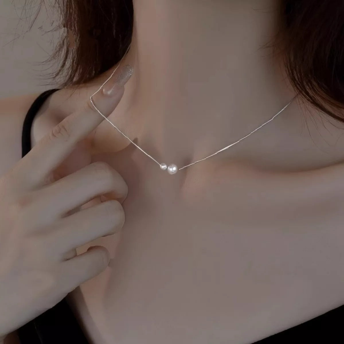 Pearl Pendant Necklace -