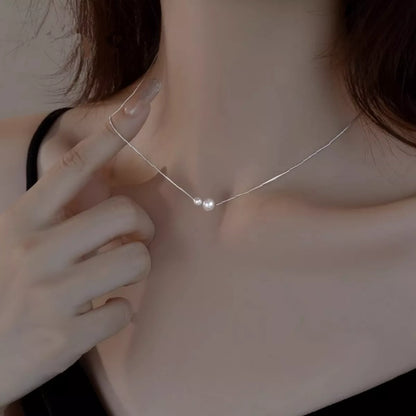 Pearl Pendant Necklace -