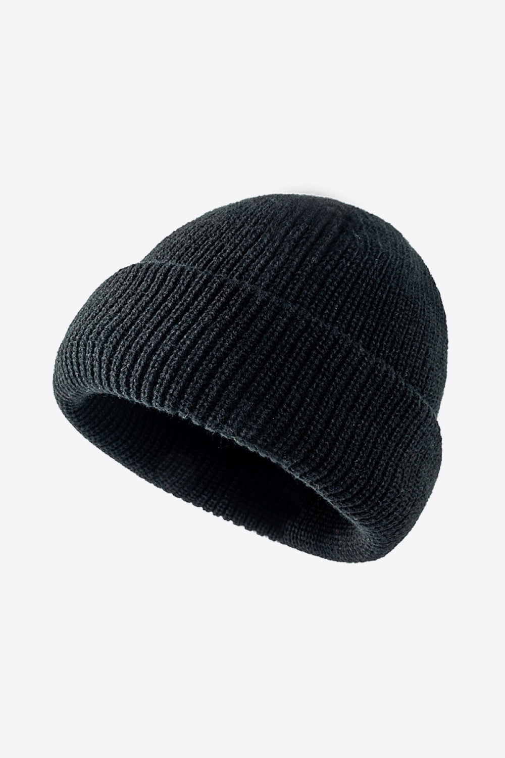 Calling For Winter Rib-Knit Beanie - Black One Size