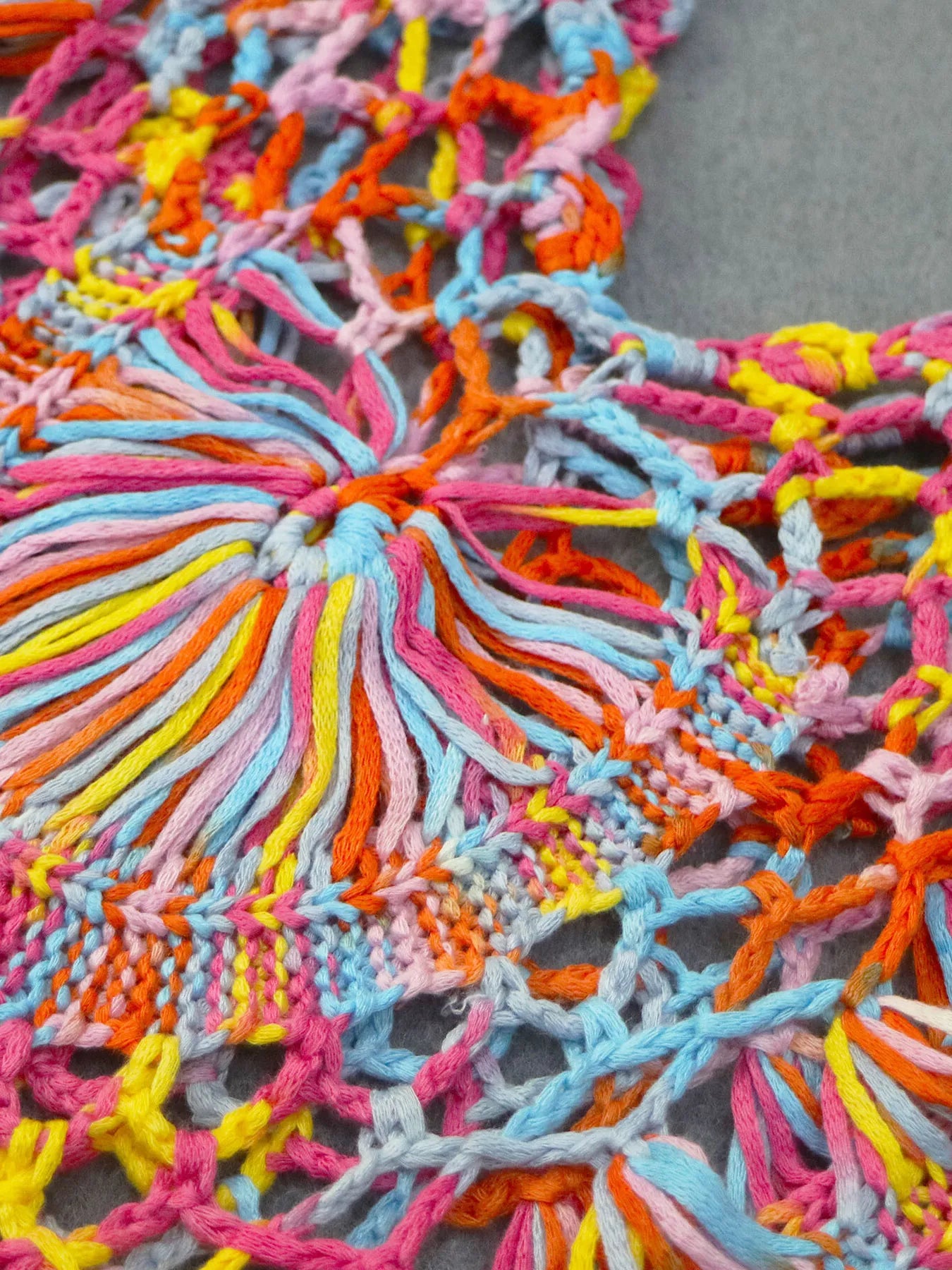 Crochet Fringe Beach Cover-Up -