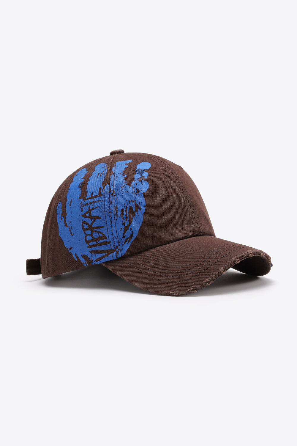 Graphic Distressed Adjustable Baseball Cap -