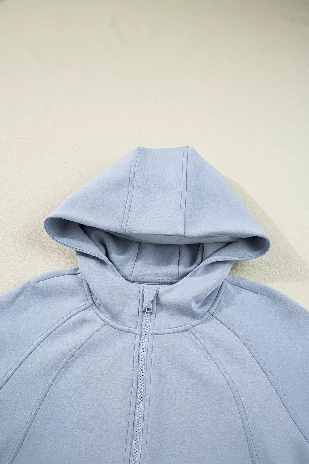 Half Zip Thumbhole Sleeve Hoodie and Pants Set -