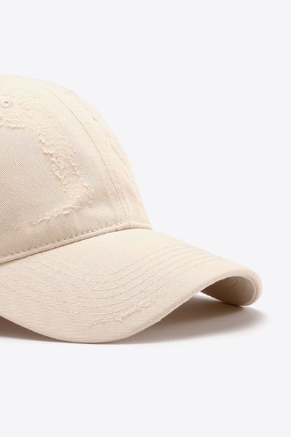 Distressed Adjustable Baseball Cap -