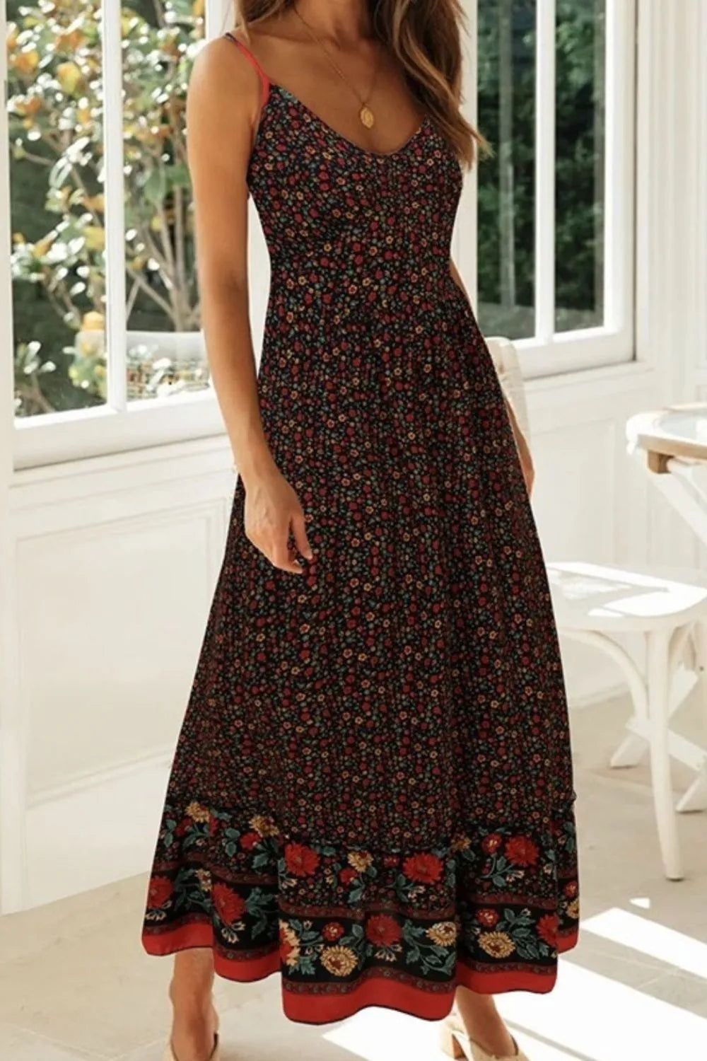 Printed Maxi Cami Dress -