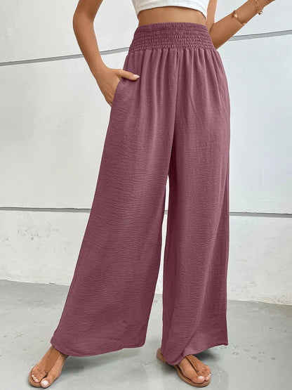 High-Waisted Wide Leg Pants -
