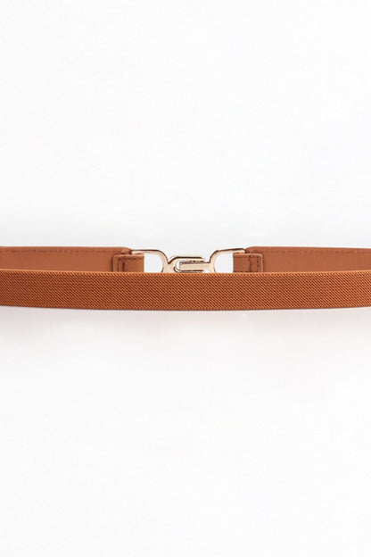 Alloy Buckle Elastic Belt -