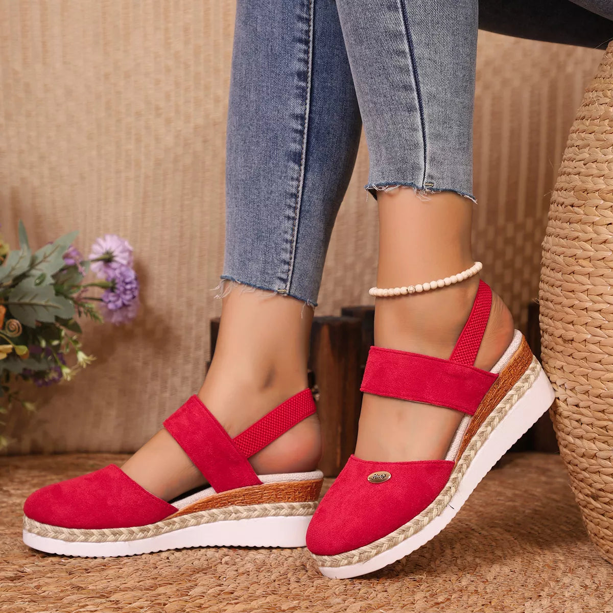 Espadrille Wedge Sandals -
