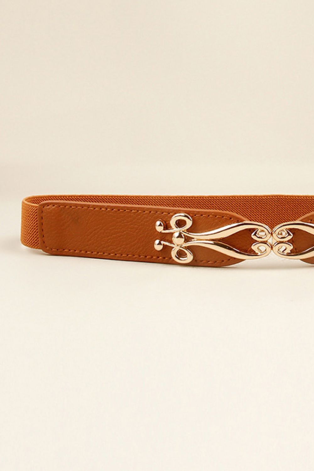 Alloy Buckle Elastic Belt -