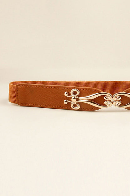 Alloy Buckle Elastic Belt -