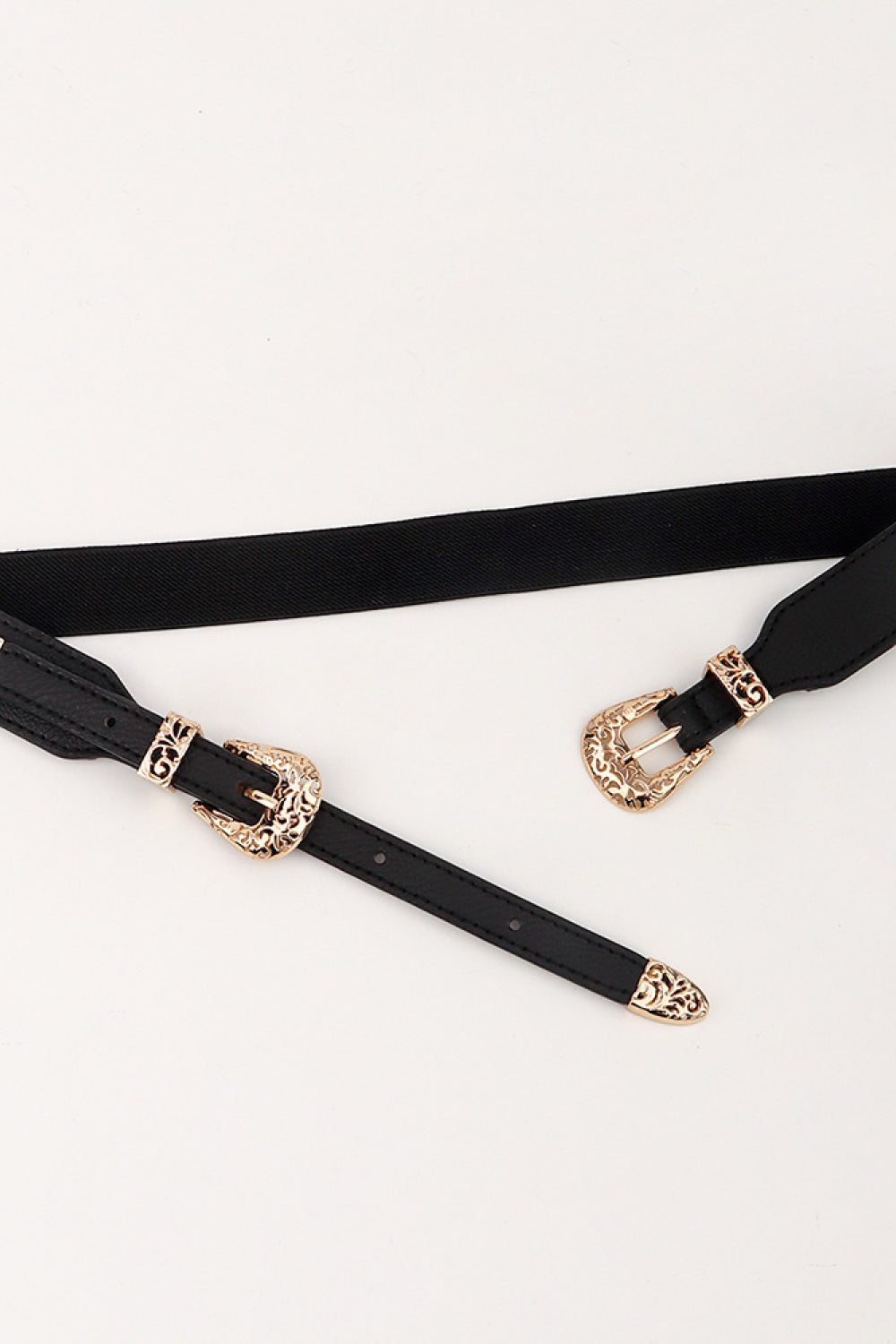 Double Buckle Elastic Belt -
