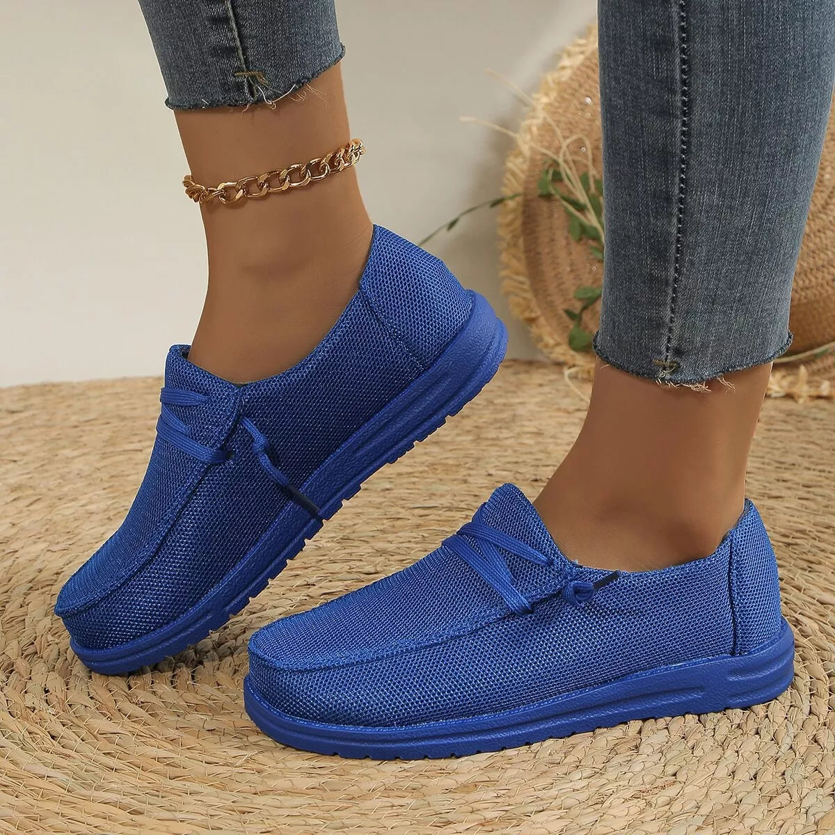 Round Toe Slip-Ons -