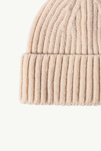 Rib-Knit Cuff Beanie -