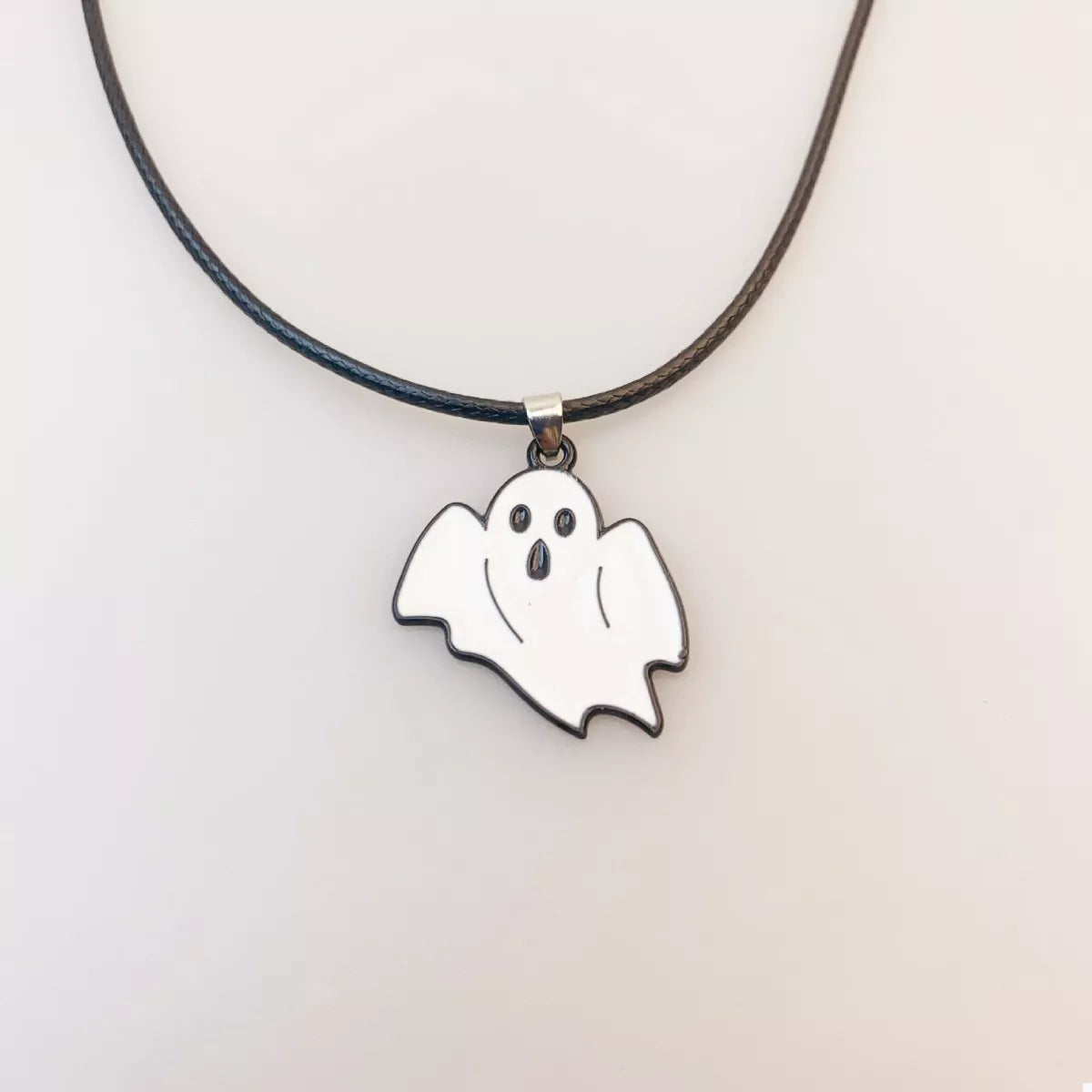 Ghost Pendant Necklace - Style B One Size