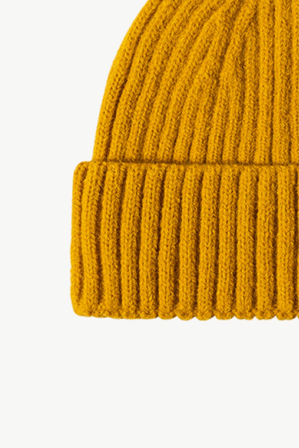 Rib-Knit Cuff Beanie -