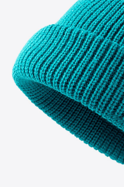 Calling For Winter Rib-Knit Beanie -