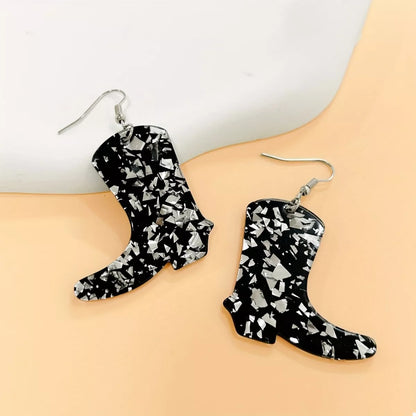 Cowboy Boot Dangle Earrings -