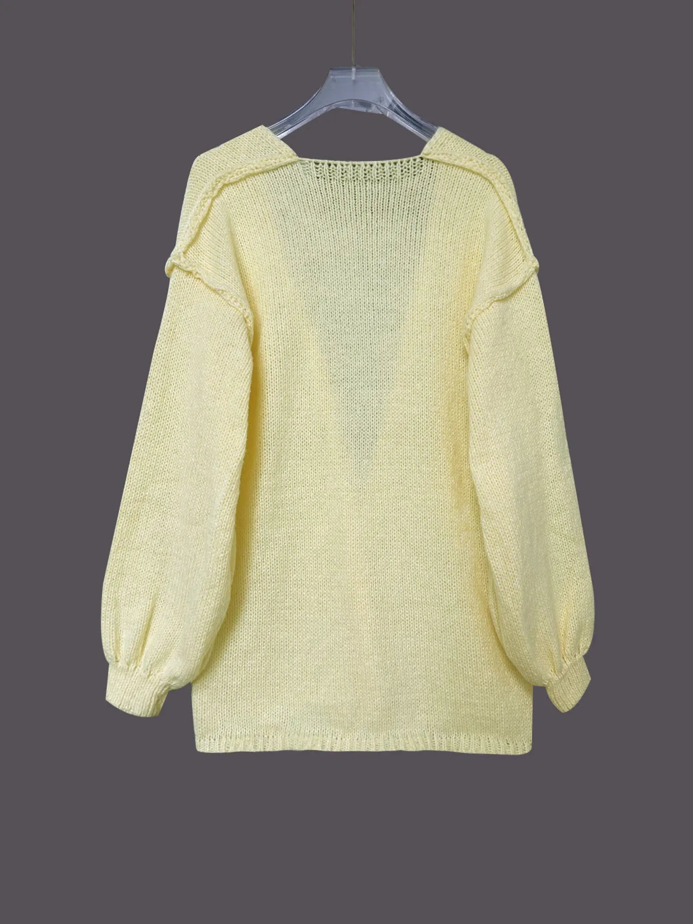 Open Front Long Sleeve Cardigan -