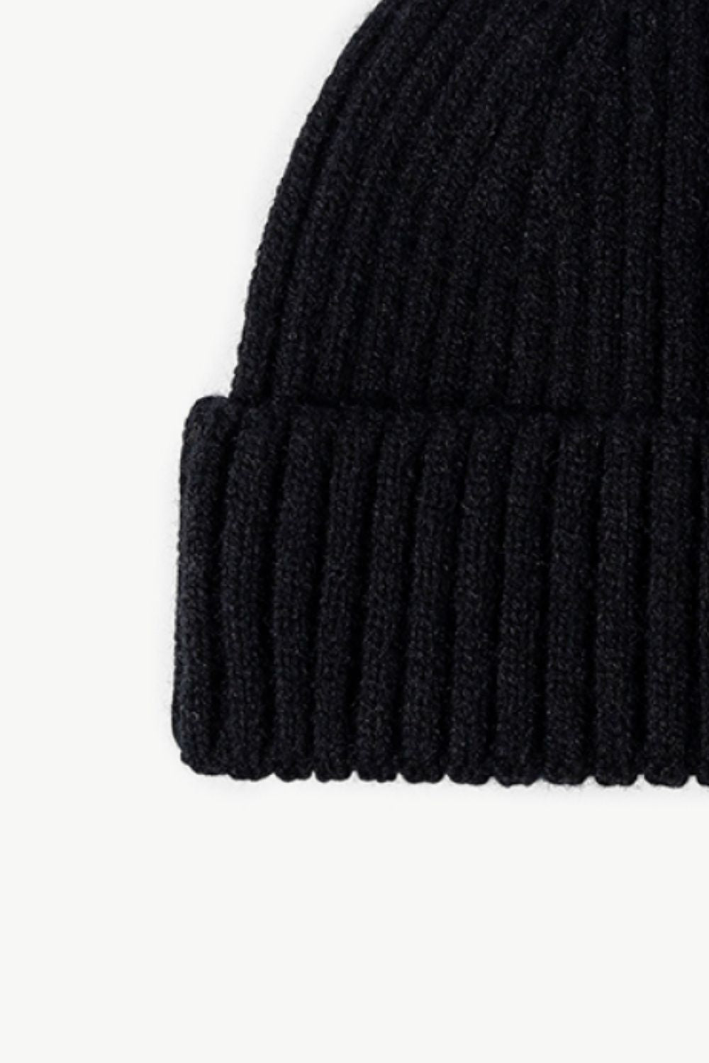 Rib-Knit Cuff Beanie -