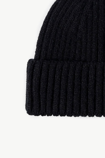 Rib-Knit Cuff Beanie -
