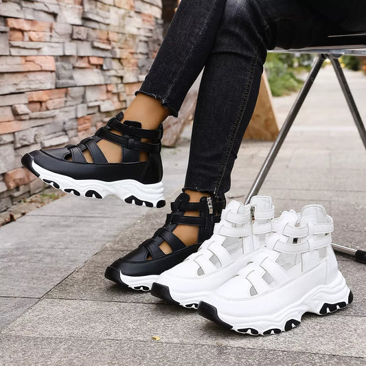 Cutout Platform Sneakers -