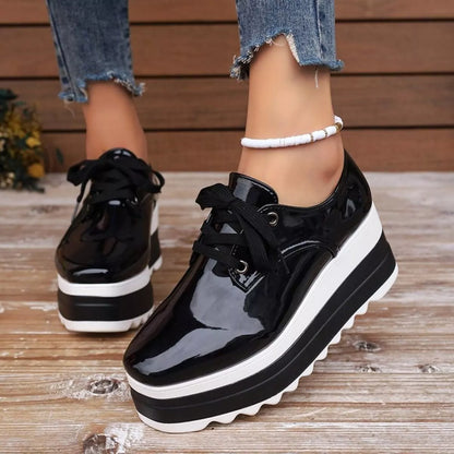 Lace Up Platform Sneakers -