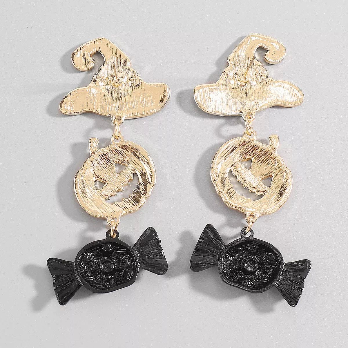 18K Gold-Plated Alloy Pumpkin Earrings -