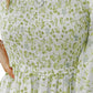 Smocked Floral Square Neck Balloon Sleeve Dress | AdoreStarr
