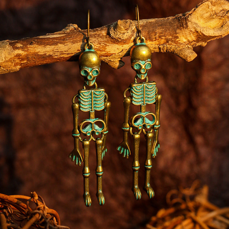 Skeleton Alloy Earrings -