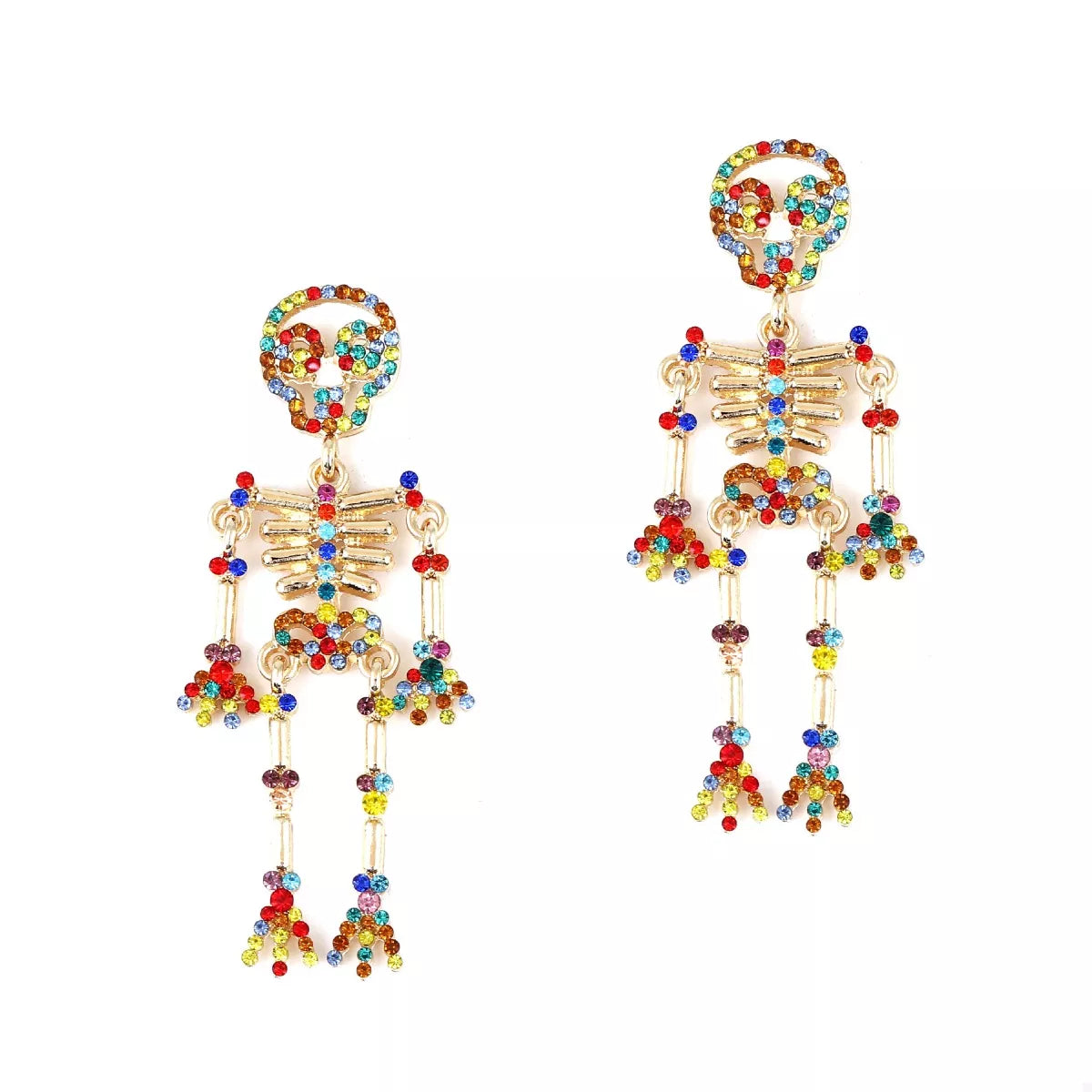 Halloween Skeleton Statement Earrings -