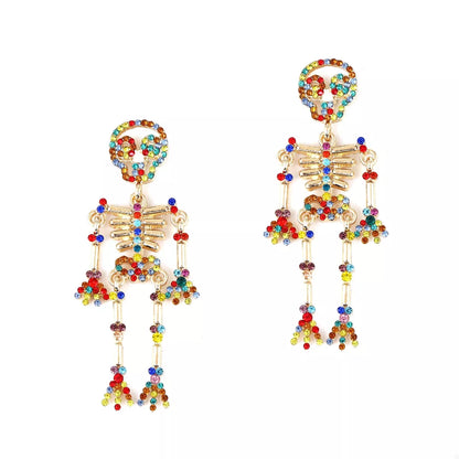 Halloween Skeleton Statement Earrings -