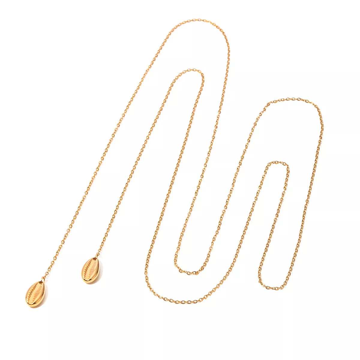 Gold-Plated Y-Shaped Necklace -