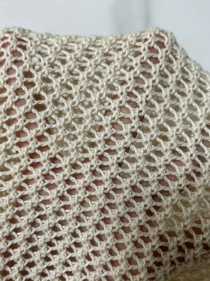Relaxed Fit Round Neck Sweater - Apricot