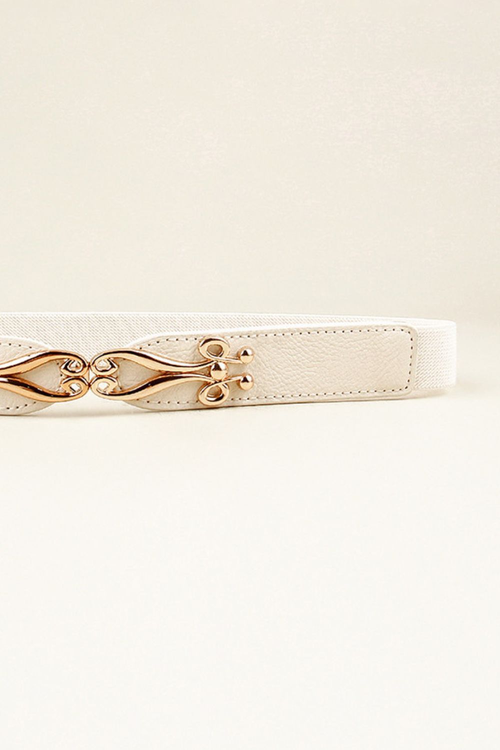 Alloy Buckle Elastic Belt -