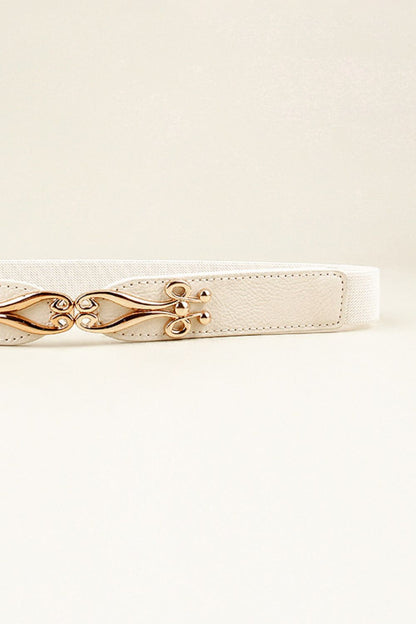 Alloy Buckle Elastic Belt -