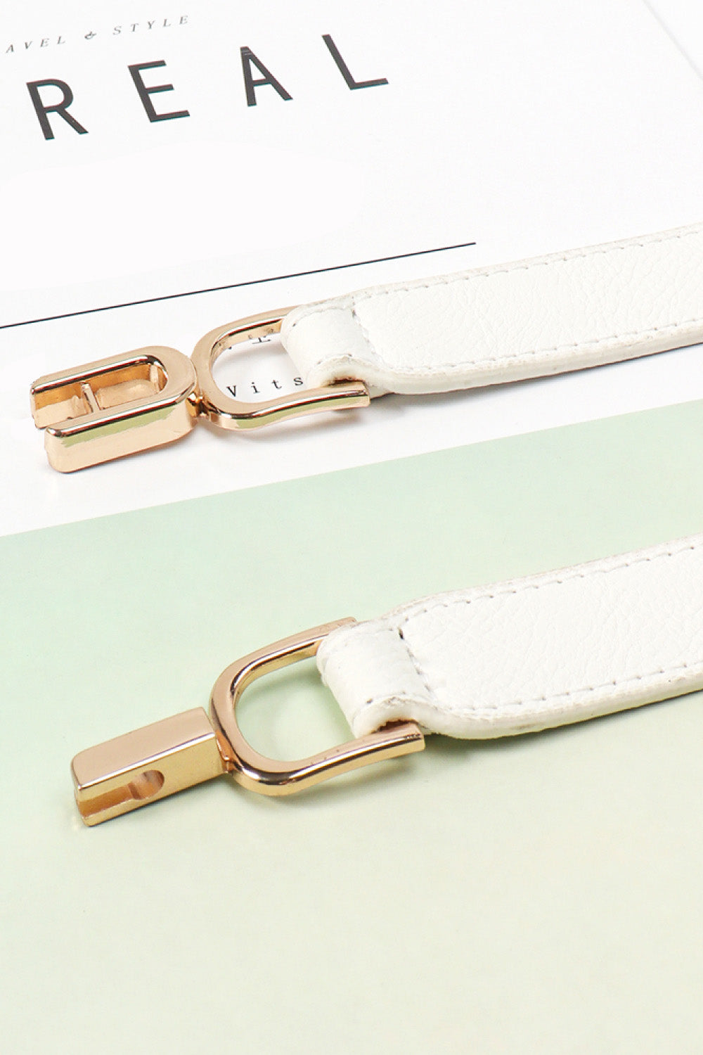 Alloy Buckle Elastic Belt -