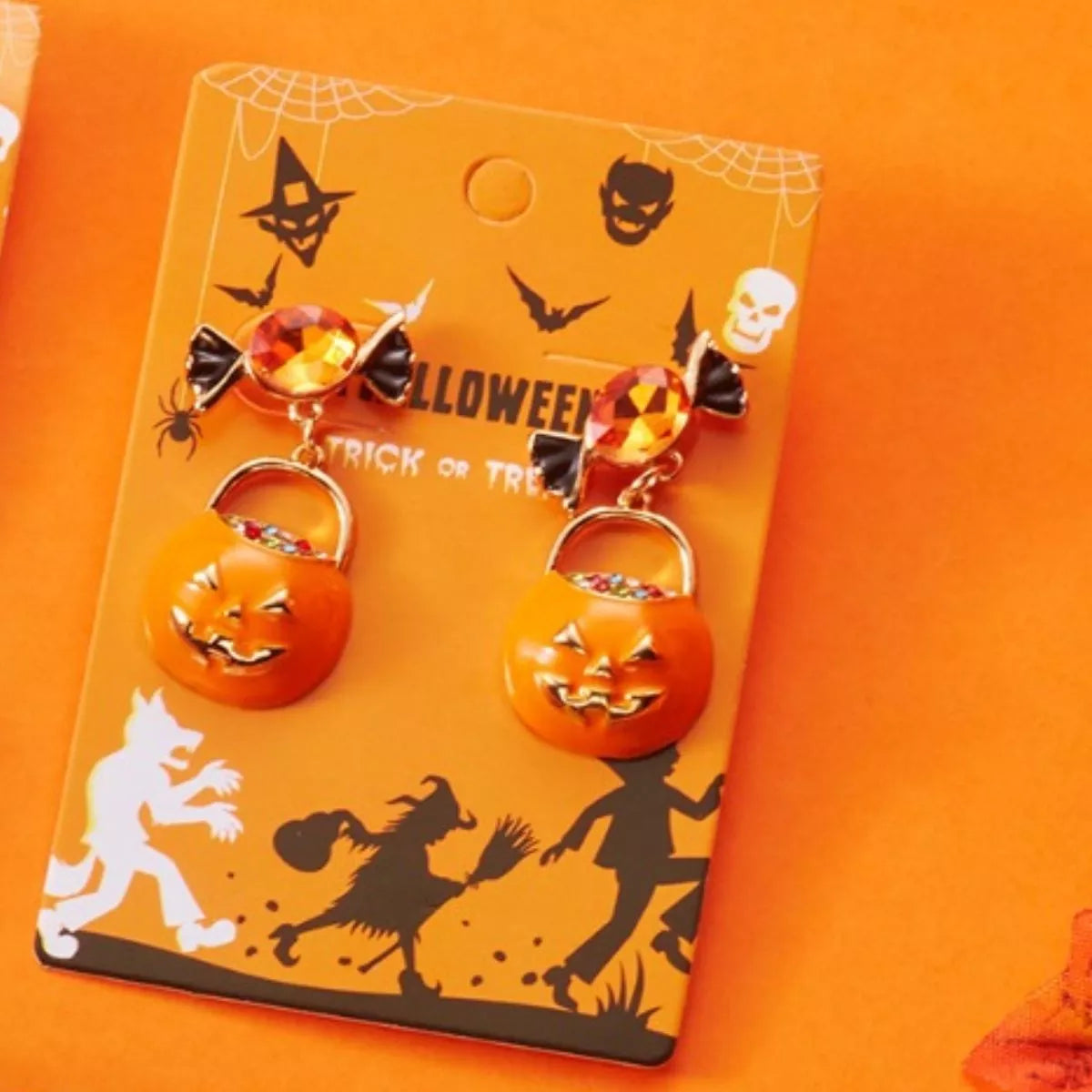 Pumpkin Drop Earrings -
