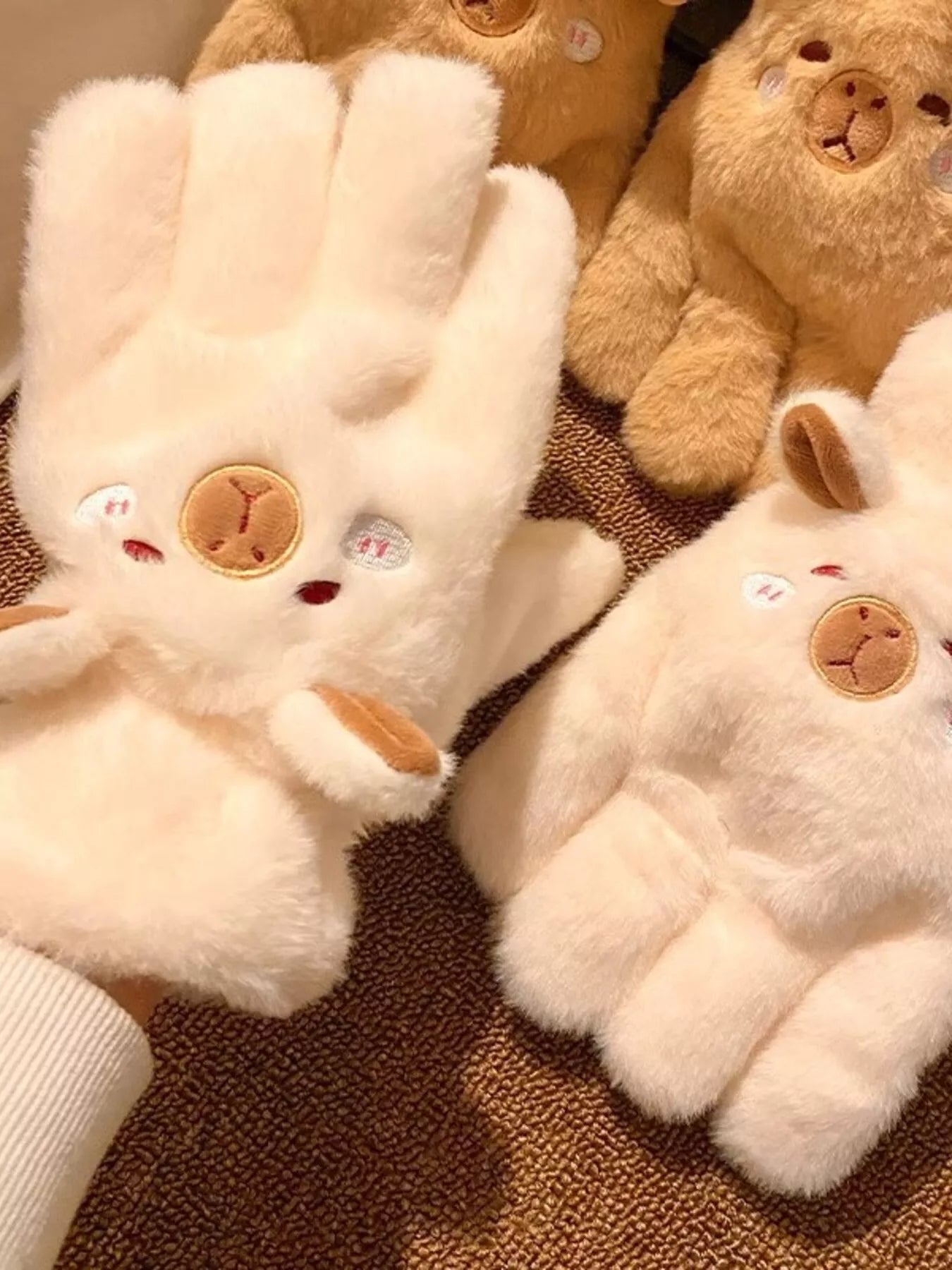 Cartoon Animal Plush Gloves -