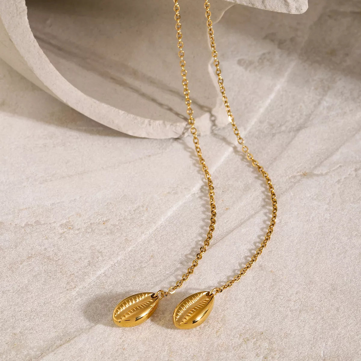 Gold-Plated Y-Shaped Necklace -