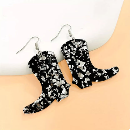 Cowboy Boot Dangle Earrings -