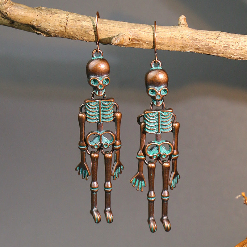 Skeleton Alloy Earrings -