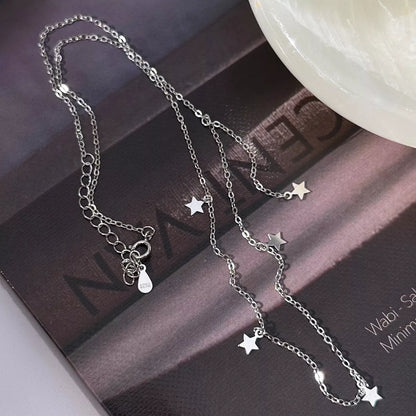 Sterling Silver Star Charm Necklace -