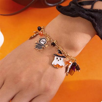 18K Gold-Plated Halloween Charm Bracelet -