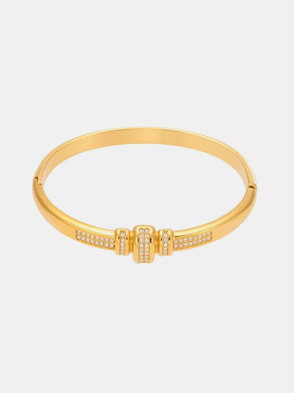 Gold-Plated Zircon Bracelet - Style A One Size