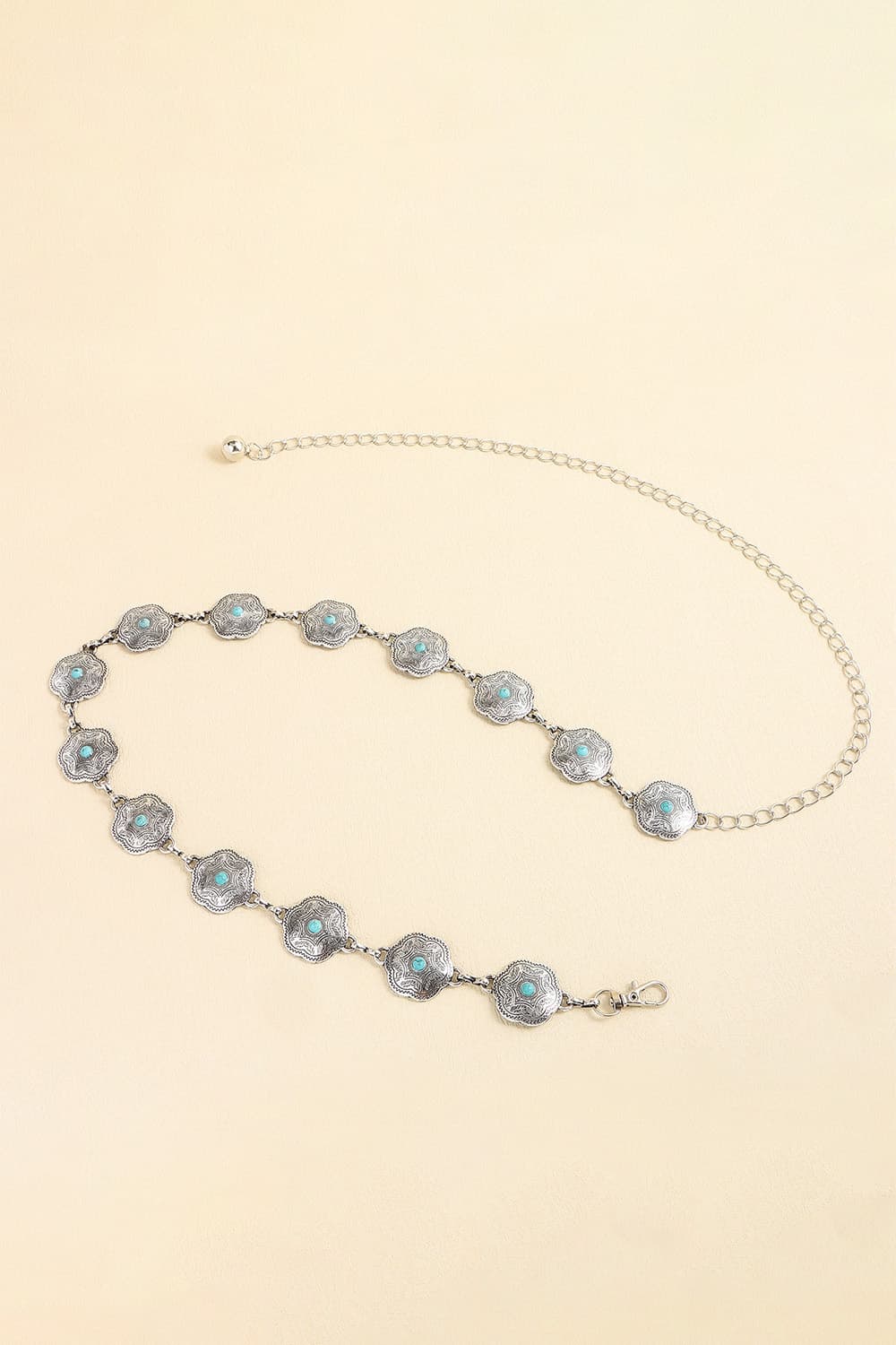 Vintage Turquoise Alloy Belt -
