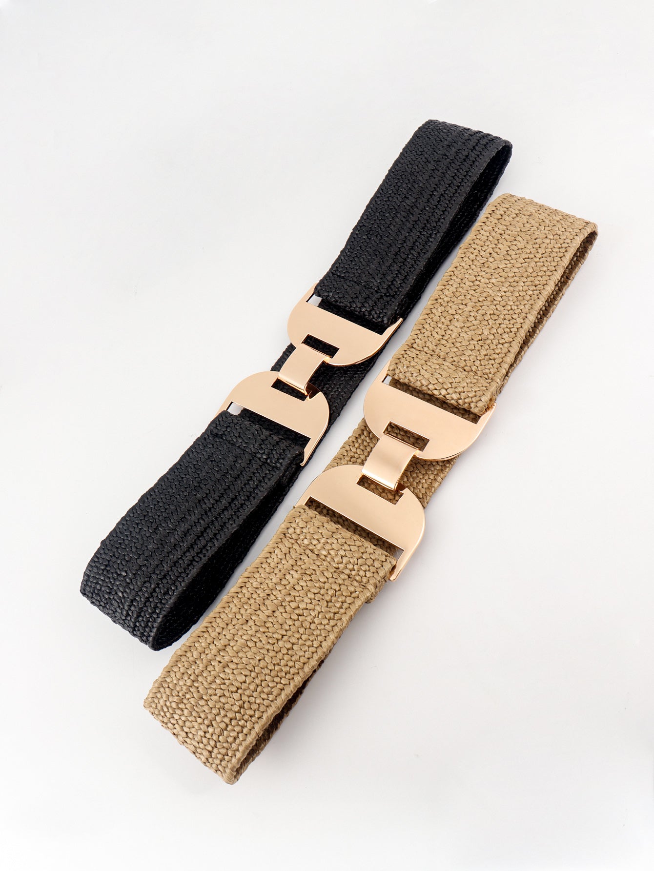 Alloy Buckle Elastic Belt -