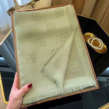Raw Hem Scarf -